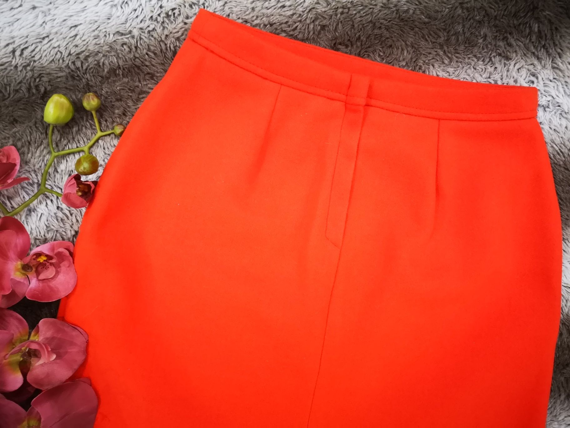 • Primark • Spódniczka na zamek / Neon orange / Rozm. 4 (XS)