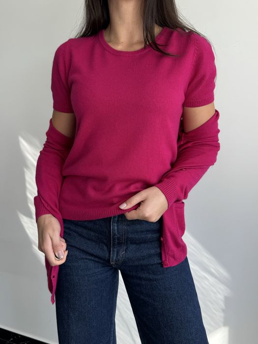 Пуловер+кардиган 2 в 1 GERRY WEBER М/L шовк/кашемір