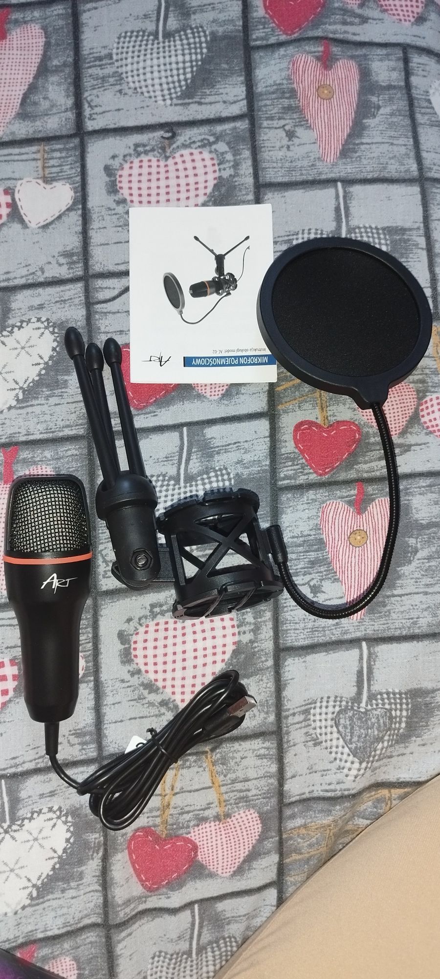 Mikrofon pojemnościowy do komputera PC USB