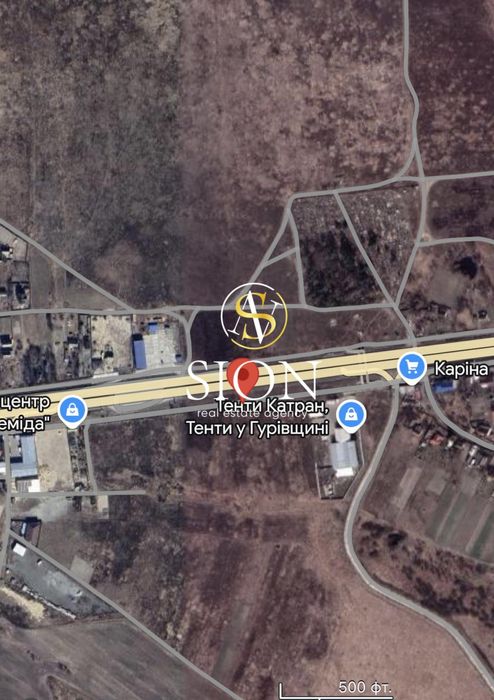 Продаж ділянки 45 соток, фасад житомирської траси, трафік, Гурівщина