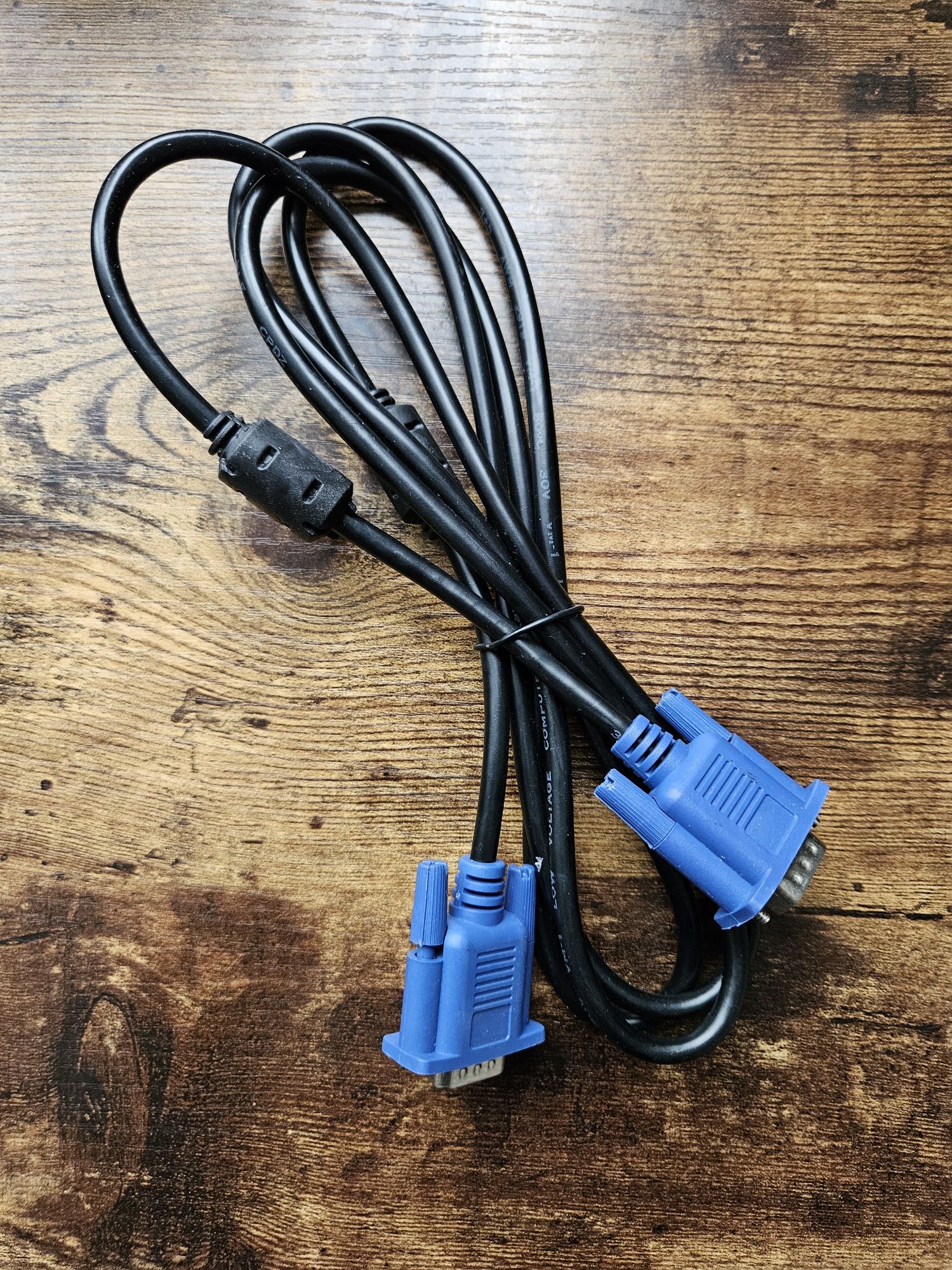 Nowy Kabel VGA (D-SUB 15 pin) do podłączenia monitora telewizora z kom