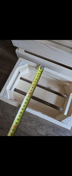 4 skrzynki naturalne nie malowane wyprzedaż