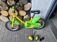 Rower BTwin 500 zielony 14 cali dla chłopca i dziewczynki