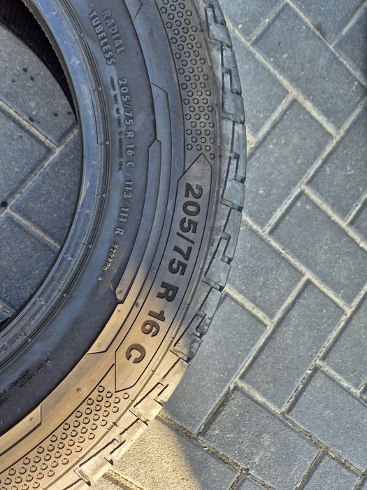 Continental contivancontact 100 205/75/16C Rok 2021 7.5mm. Opona pojed