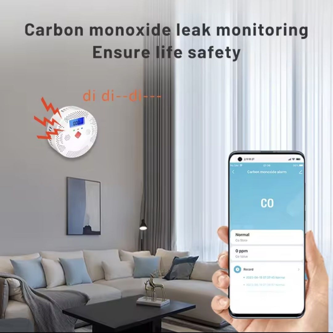 Czujnik CO Tlenku Węgla Czadu Smart WiFi