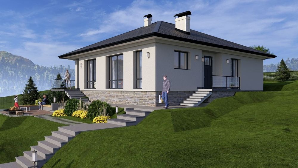 Продаж будинку в Карпатах с. Пістинь 124 м2 на стадії будівництва