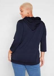 B.P.C bluza z kapturem granatowa cienka ^40/42