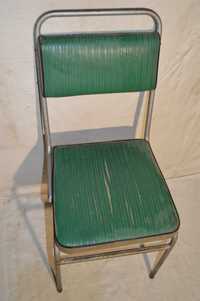 krzesła metalowe prl 2 szt