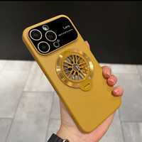 Новинка Чехол iphone 12 pro золотой с крутящимся гироскопом