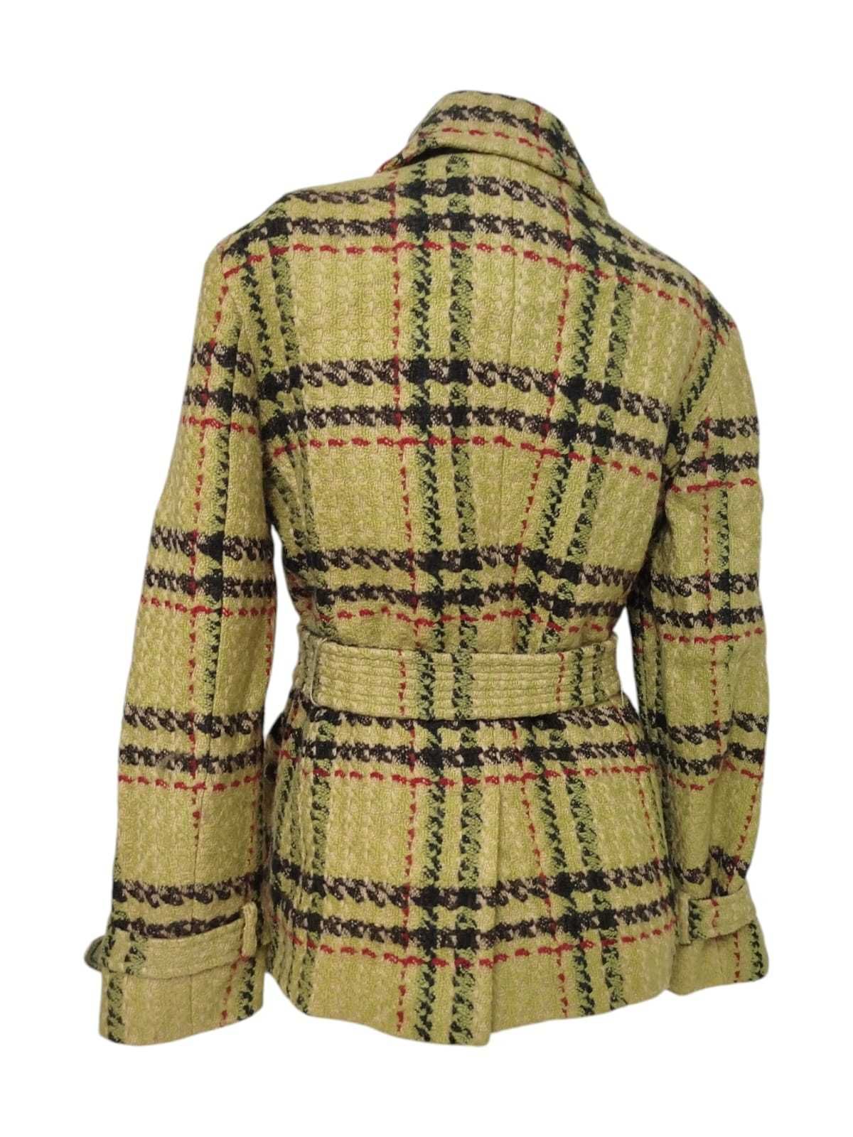 Max mara virgin wool coat dwurzędowy płaszcz bosmanka
