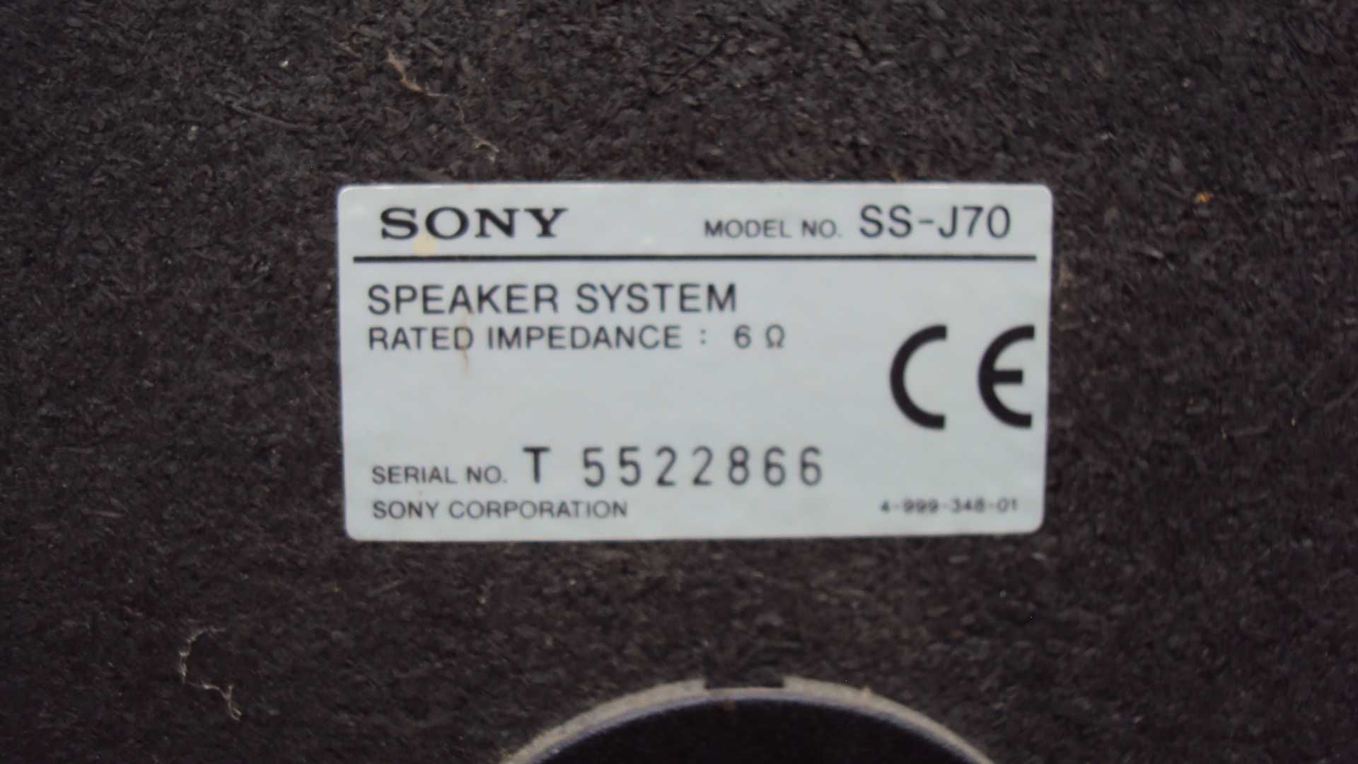 Акустика SONY  ss-j70  120 wats 6 om