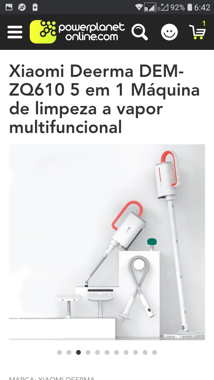 Maquina de limpeza multifuncional a vapor XIAOMI