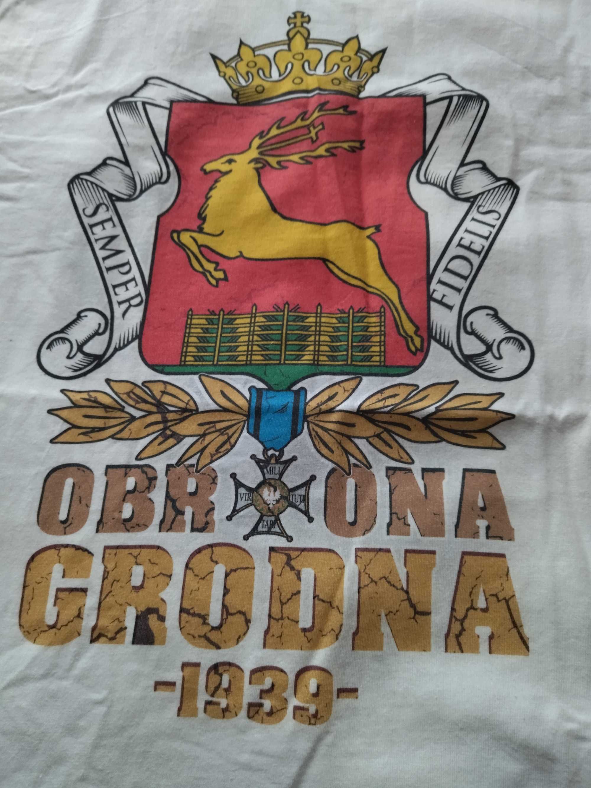 Koszulka T-shirt patriotyczny Obrona Grodna 1939 plus gratisy