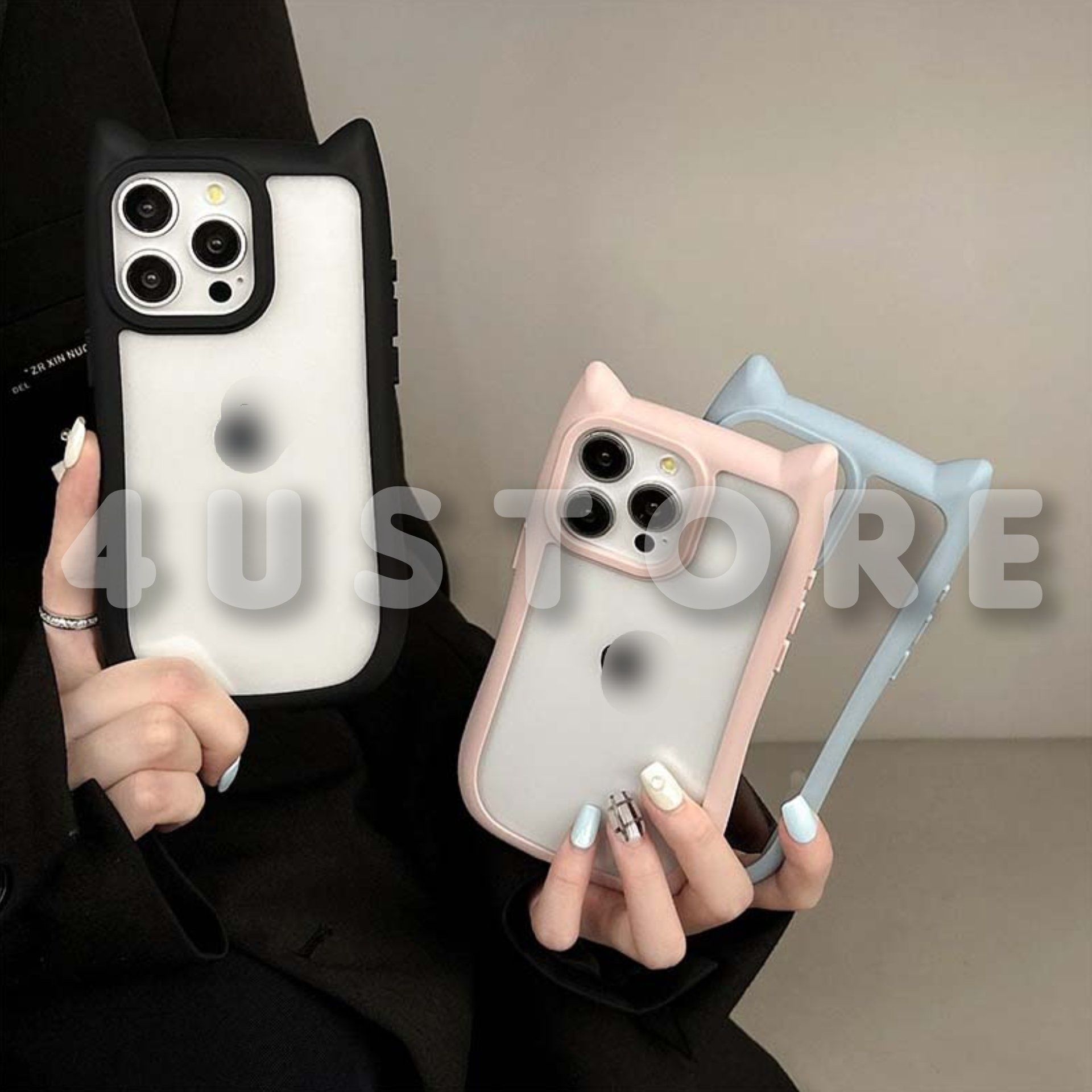 Чехол Кошачьи ушки на iPhone 16 Pro Max чохол котячі вушка кицячі