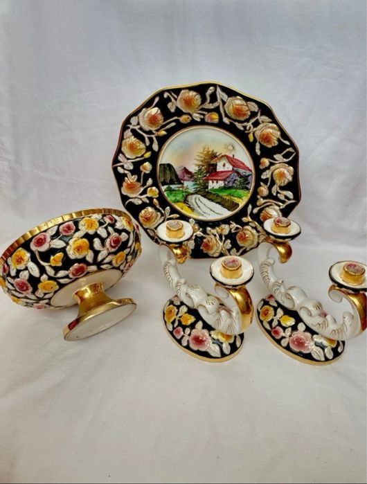 Conjunto louça faiança Alcobaça