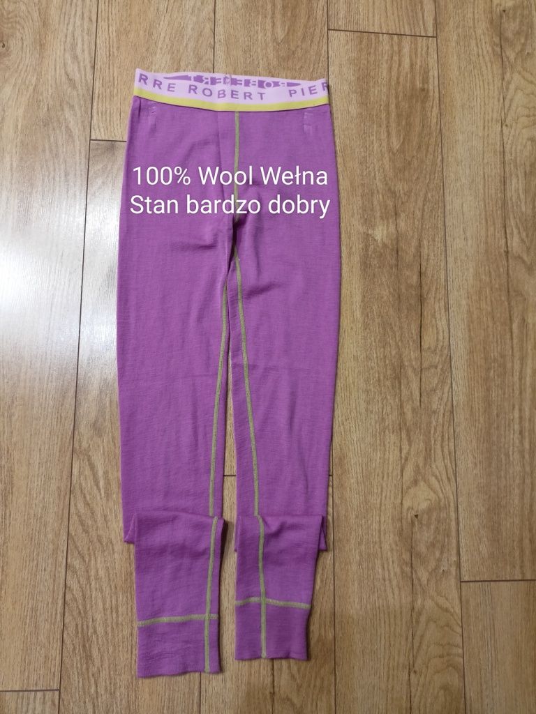 Pierre Robert 134/140, Legginsy getry wełniane Wool Wełna