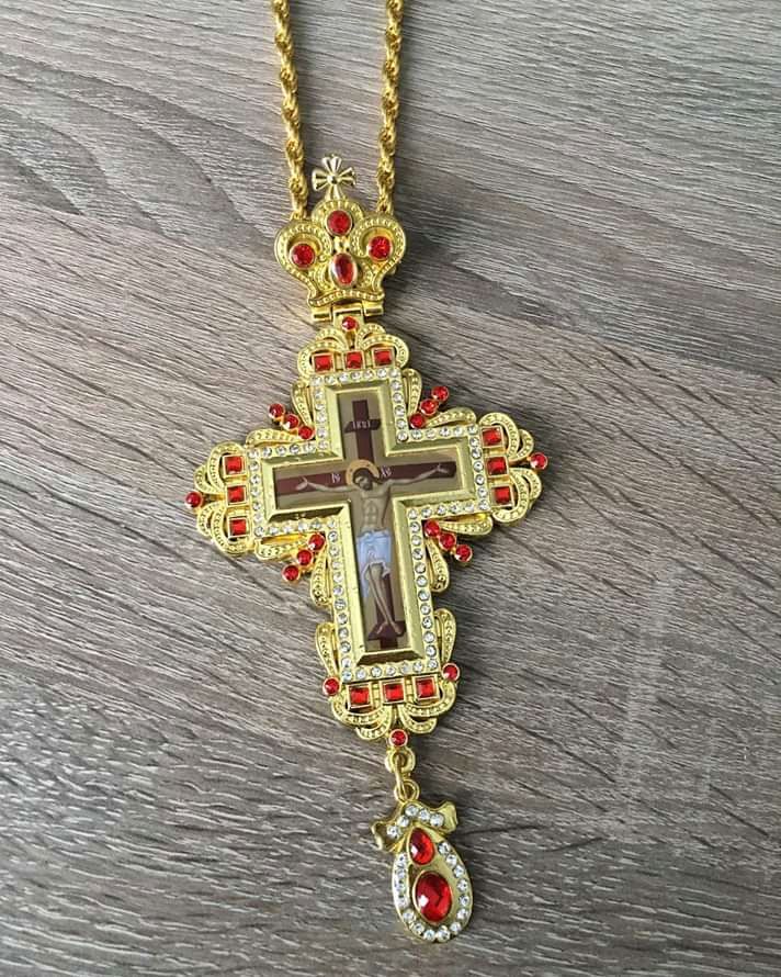 Крест протоиерейский, с украшениями