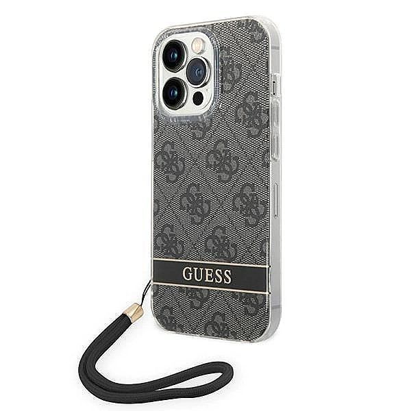 Etui Guess 4g Print Strap na iPhone 14 Pro Max - czarne