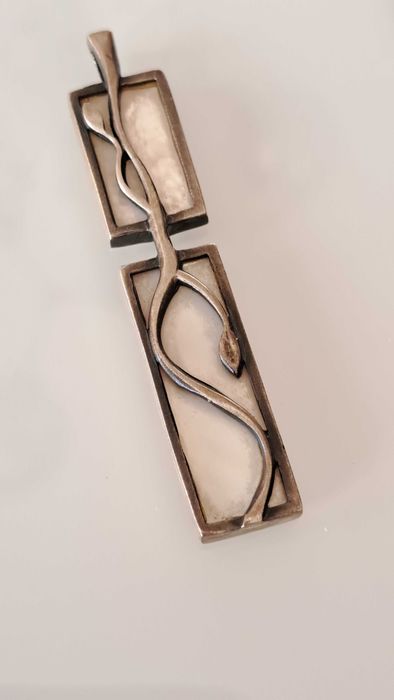 Zawieszka srebrna z macicą perłową (Rytosztuka) oznaczenia!