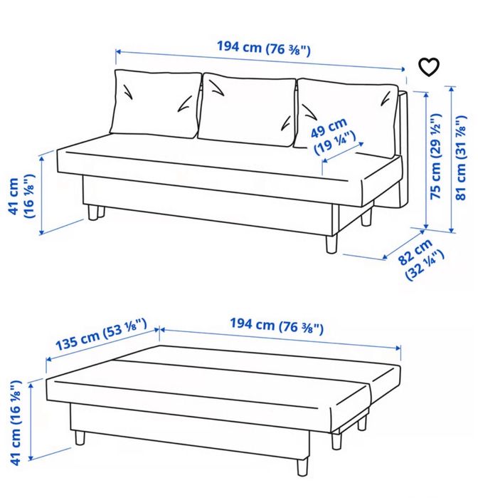 Sofá Cama Alvdalen - Ikea