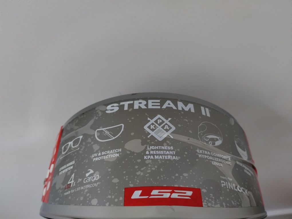 Szyba do kasku LS2 FF808 STREAM II Silver Srebrna
