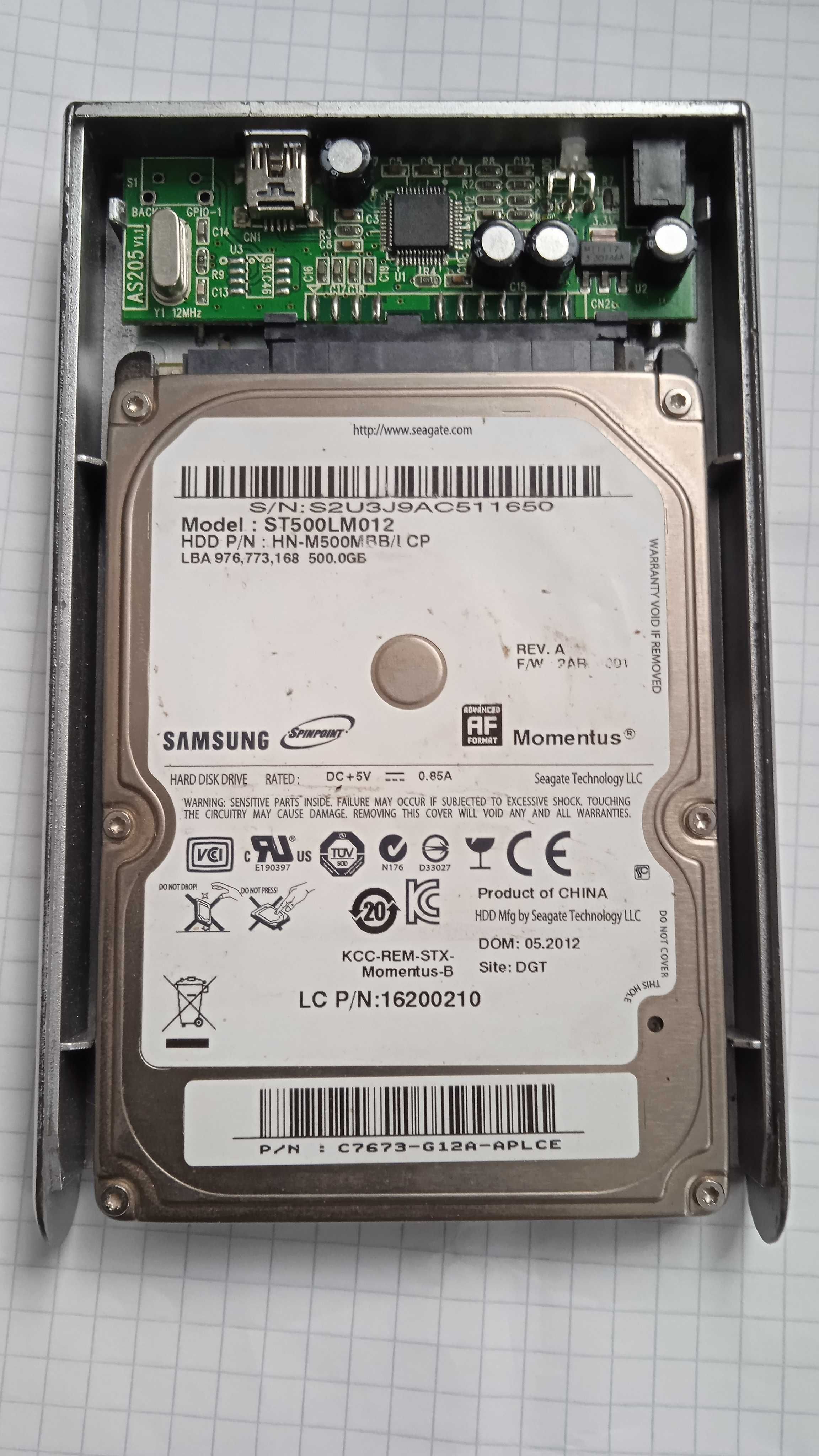 зовнішній накопичувач Жесткий диск 2.5" 500Gb Samsung ST500LM012