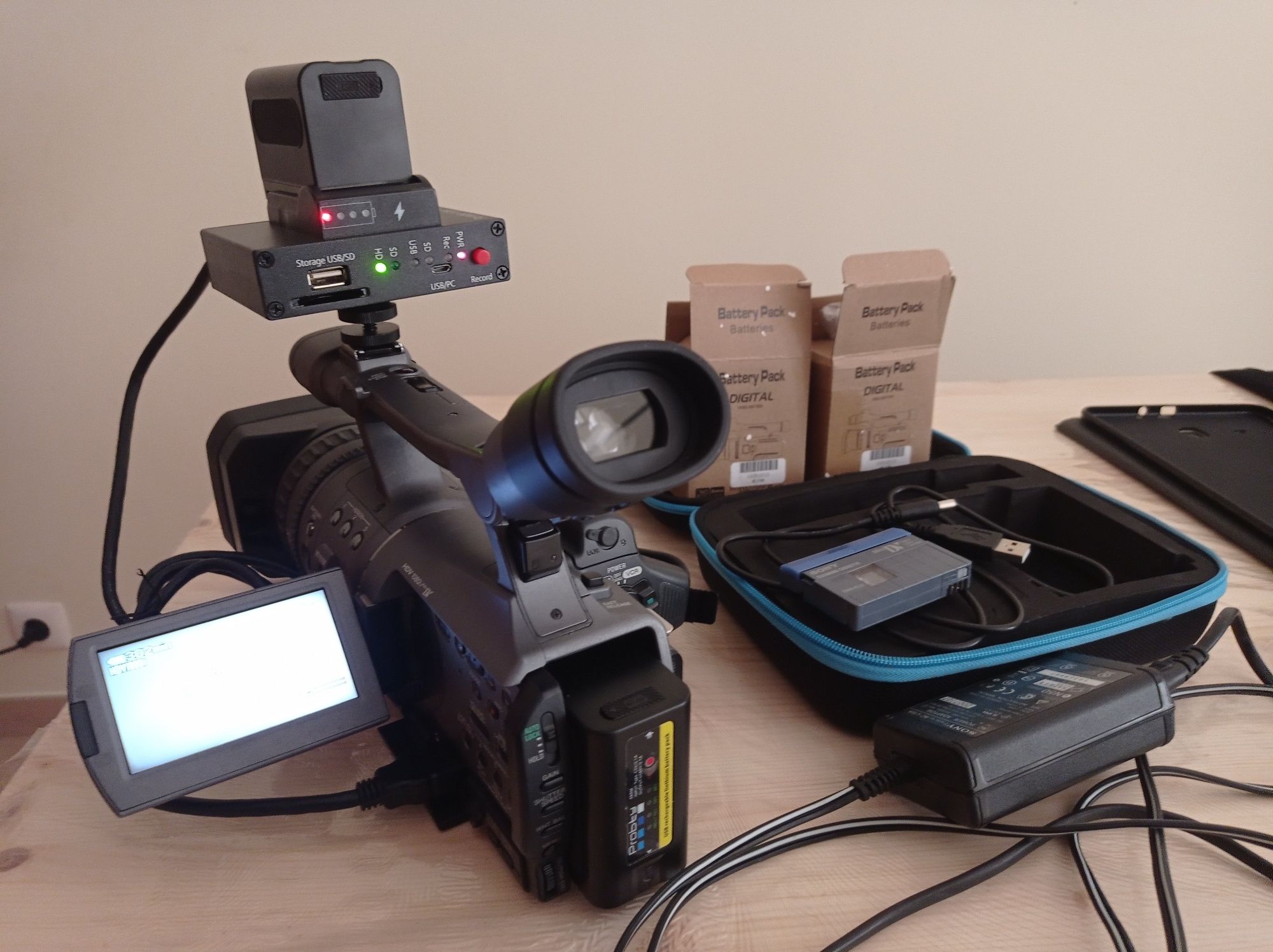 Câmera filmar profissional Sony fx7 convertida a digital + extras