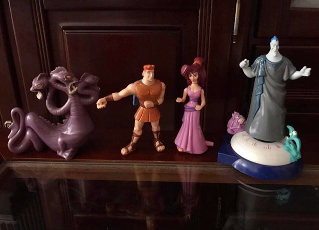 Figuras Mulan Hercules Disney bonecos Mcdonalds Corcunda Notre Dame