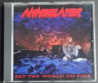 Annihilator  - Set the world on fire cd.