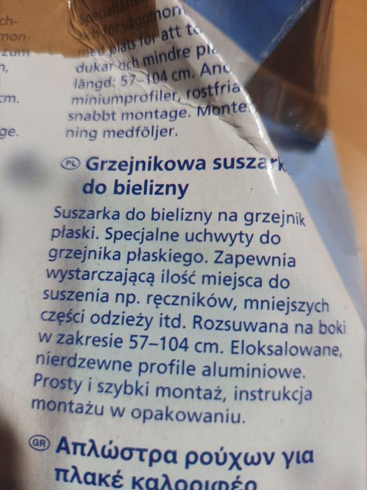 Teleskopowa suszarka na grzejnik Wenko
