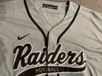 Nowy Nike Jersey RAIDERS, Szara, Old school, XL, NWA, Public Enemy
