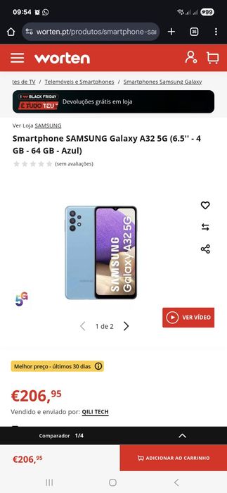 Usado em bom estado Samsung a32 5g 128gb