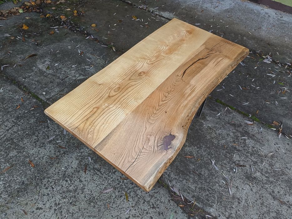 Blat na biurko 127x62-68 Live Edge