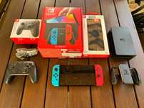 Nintendo Switch OLED + Pro Controller + Etui