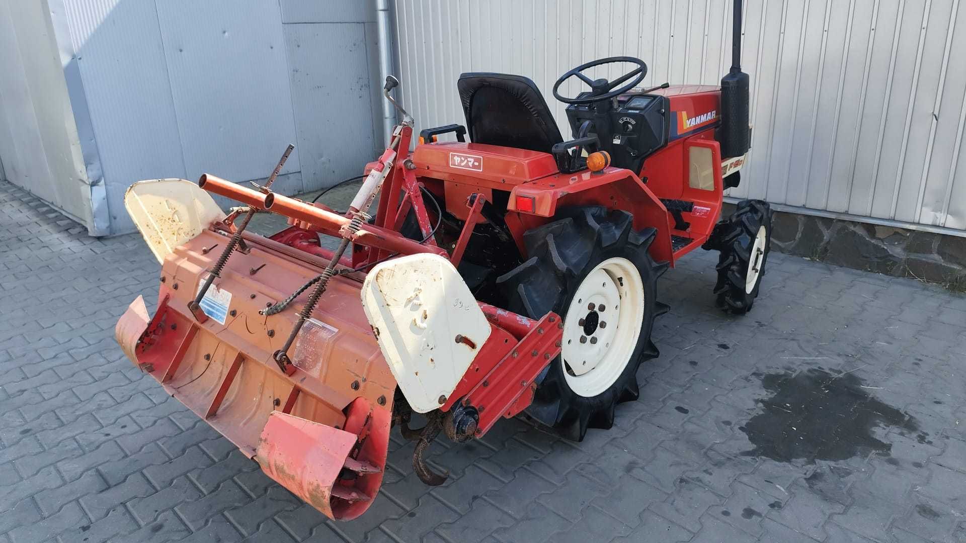 Japoński traktorek Yanmar F15D z glebogryzarką 4x4 15 km