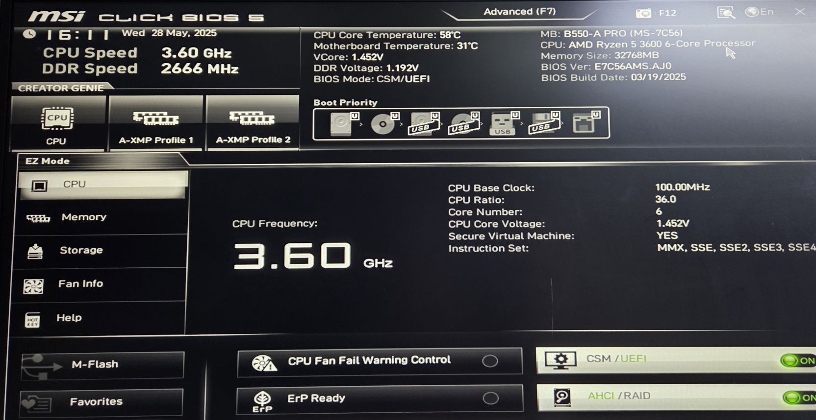 Processador AMD Ryzen 5 3600