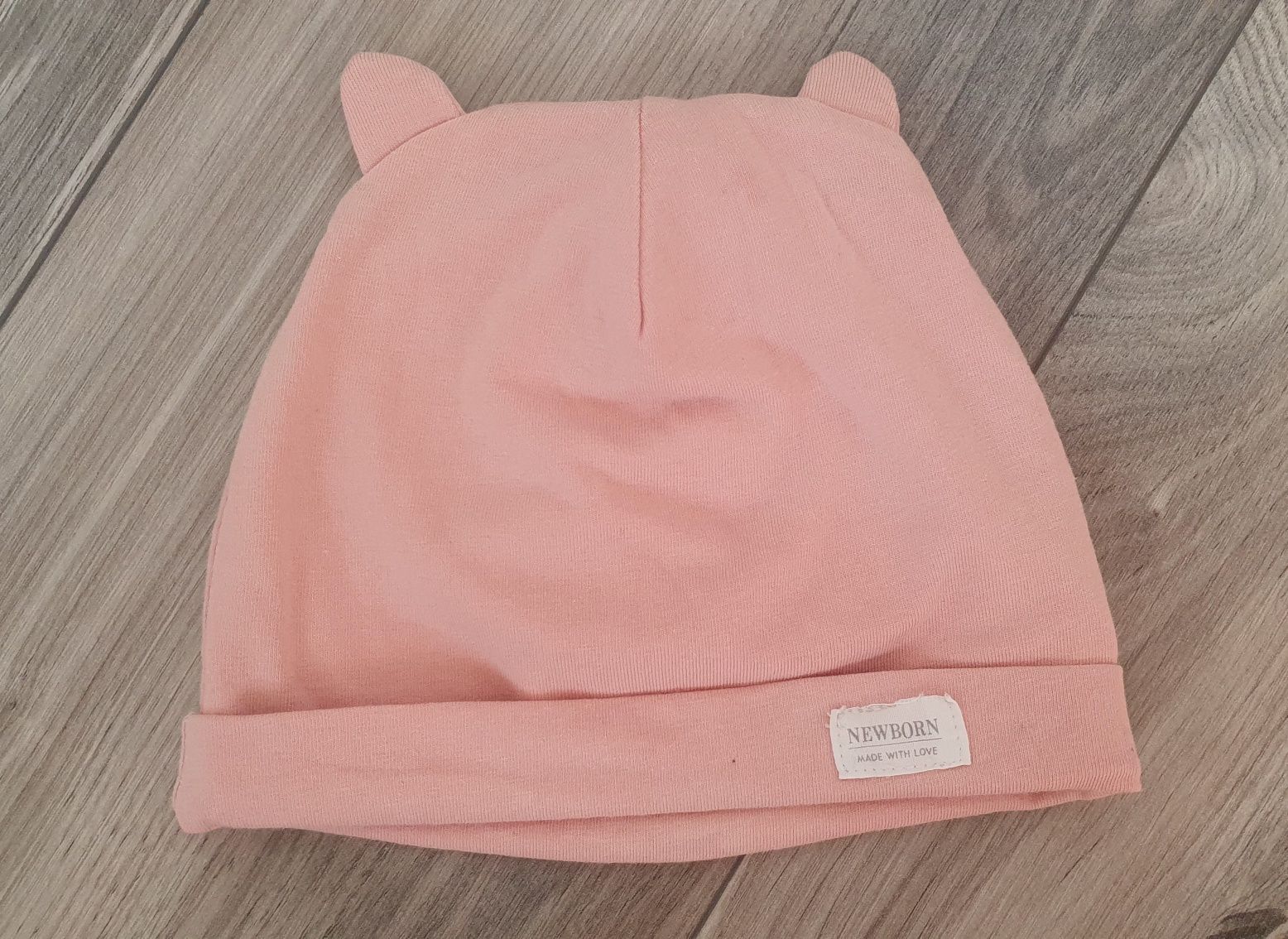 Czapeczka z uszkami dla dziewczynki Newborn H&M Lindex 42/44