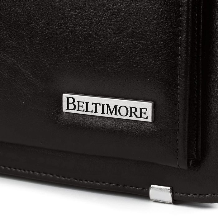 BELTIMORE torba skórzana eko teczka aktówka neseser V034 czarna