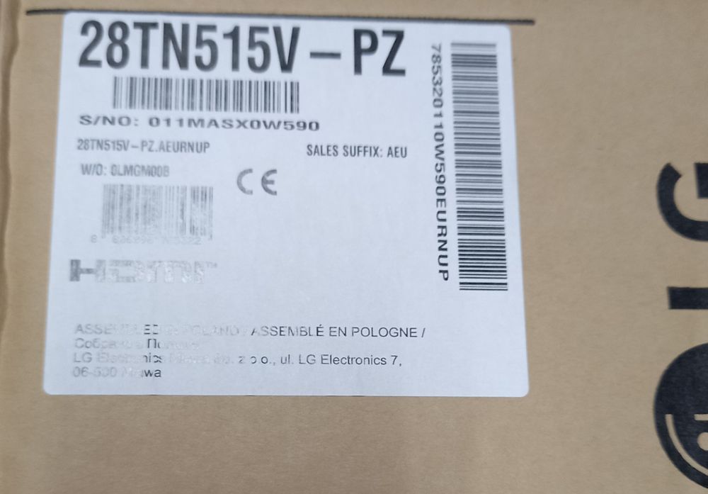 TV LG 28" TN515v