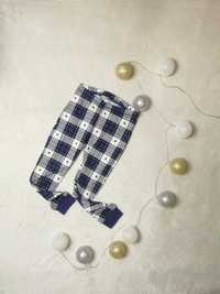 Spodnie w kratkę piżama rozm. 98/104 święta świąteczne zima