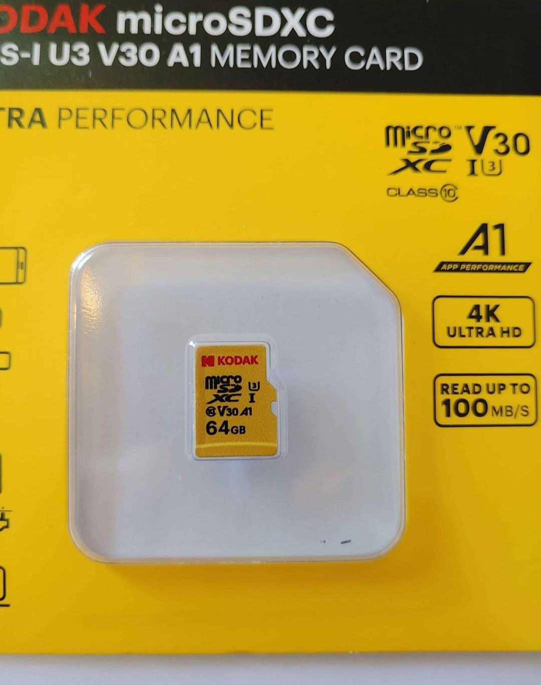 Cartões Micro SD 64GB ainda na caixa
