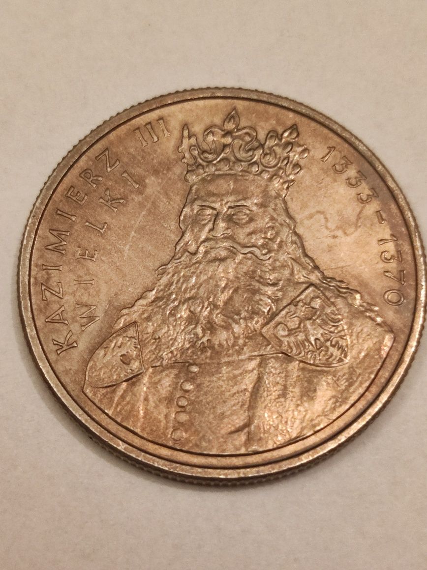 Moneta 100zł 1987 rok Kazimierz III Wielki stan III