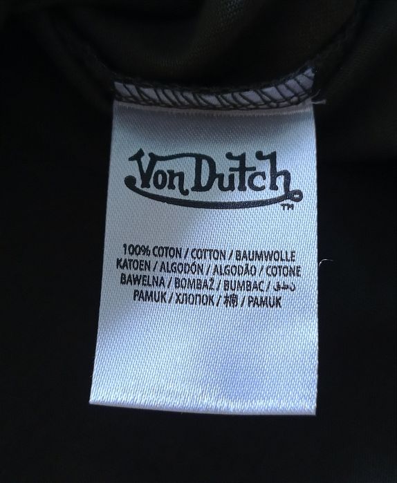 Футболка в стиле милитари с фирменным логотипом Von Dutch
