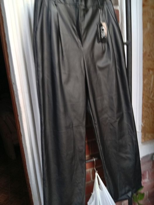 Брюки палаццо качеств.кожзам Турция новые