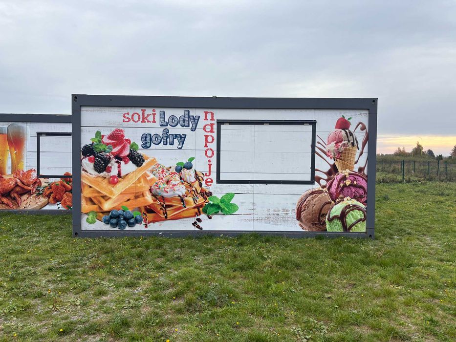Punkty gastronomiczne na plażę - kontenery + toaleta