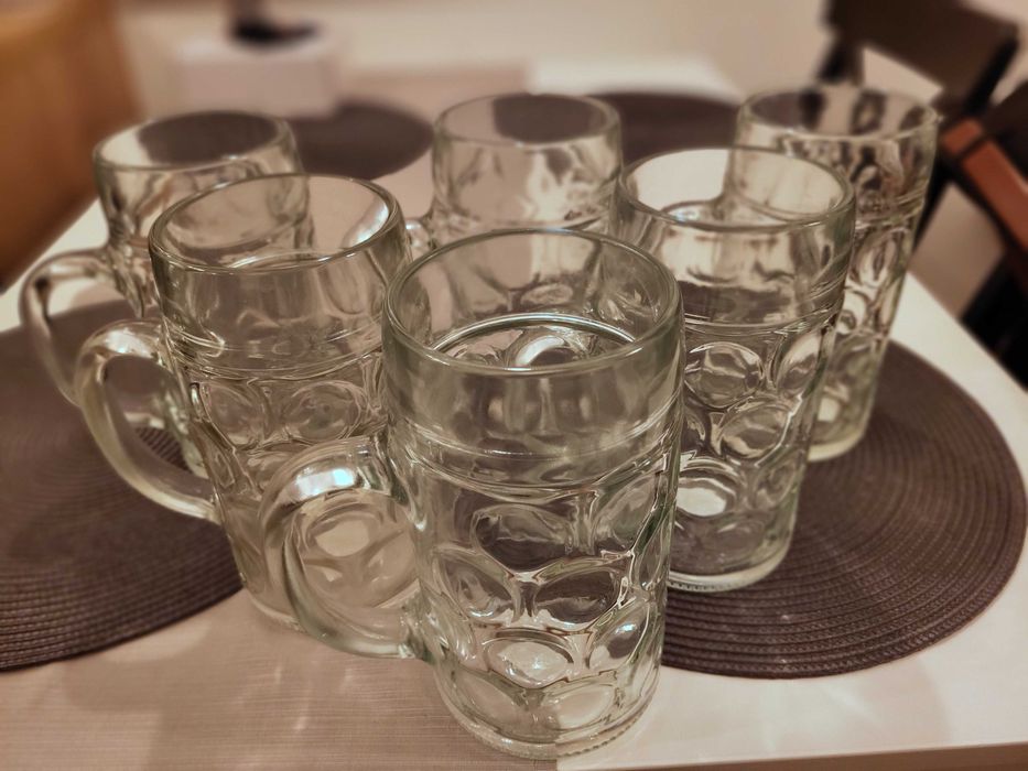 Kufel do piwa 1L w stylu Oktoberfest 6szt - cena za komplet!