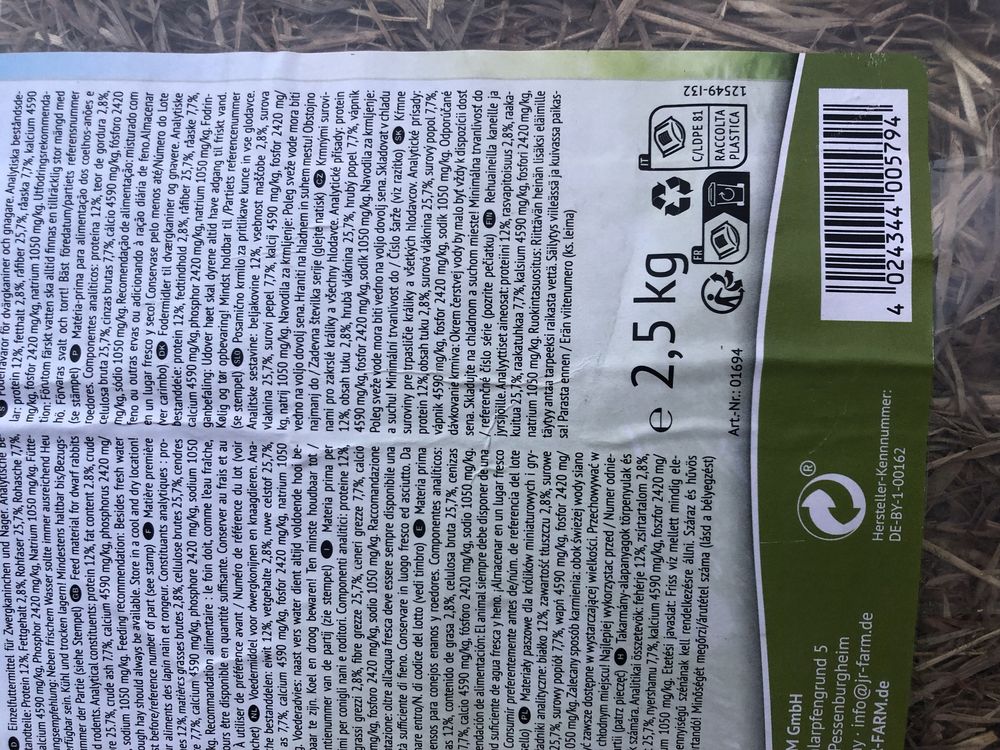 Siano jr.farm 2,5 kg