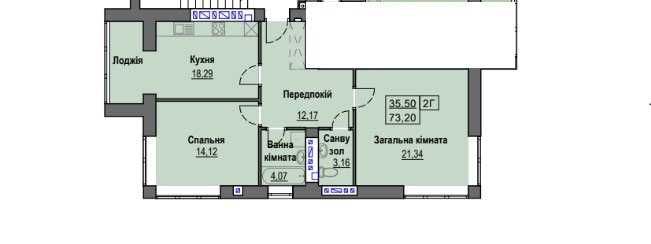 Продається 2-к квартира, район БАМ, сирець_AI