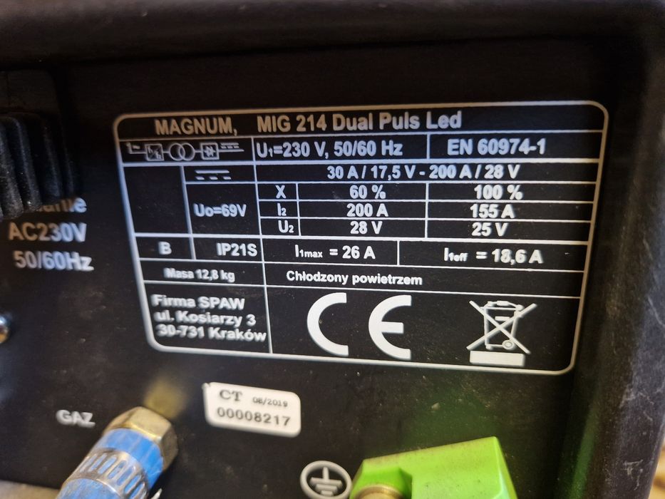 Spawarka mig 214 magnum dual puls