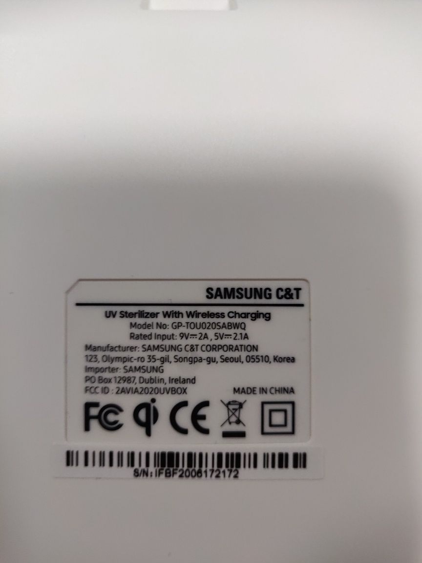 Sterylizator UV Samsung z gwarancją 2 letnią